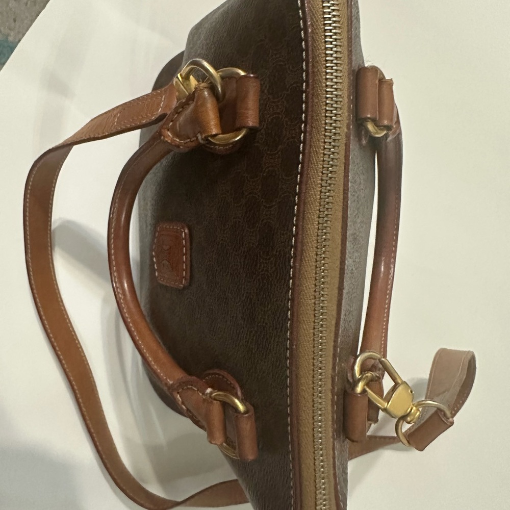 Celine Brown Leather Satchel - Picture 2 of 10